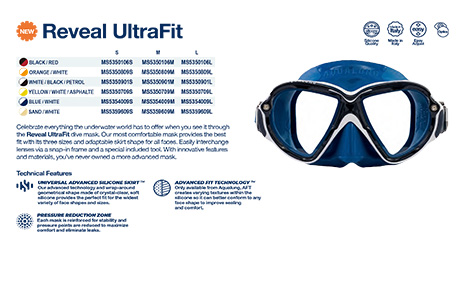 AquaLung Reveal UltraFit ダイブマスク
