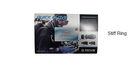 SI-TECH® Quick Gloveドライスーツドライグローブシステム（剛性リングのカフにフィット）
